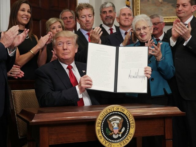 President Trump, GOP celebrate passing tax reform bill
